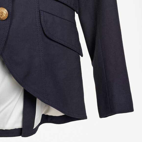 Smythe Navy Wool Twill Equestrian Blazer - Picture 5 of 8